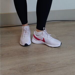 Nike Women's White and Pink Sneakers